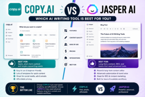 Read more about the article copie ai vs jasper ai : whit  is the best for Wrinting ?